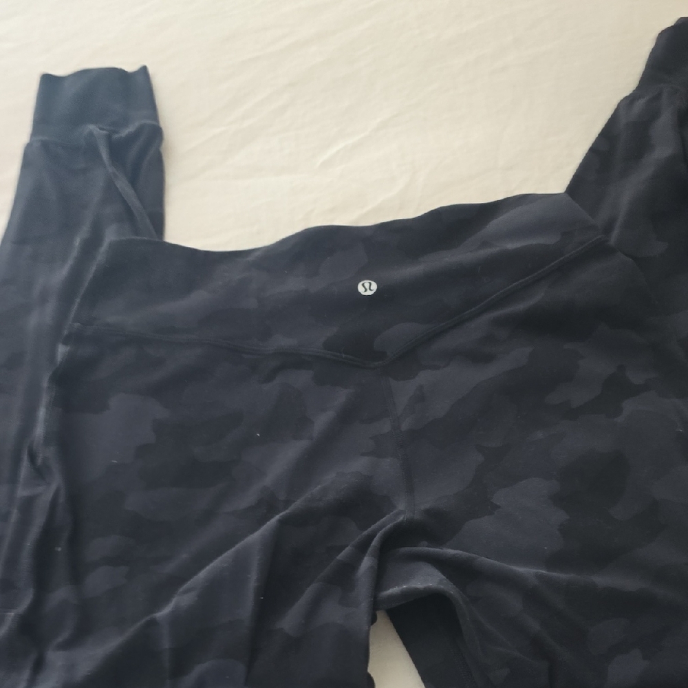 lululemon athletica Black Camo Track Pants